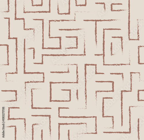 Abstract elegant line brush stroke shapes pattern vector background