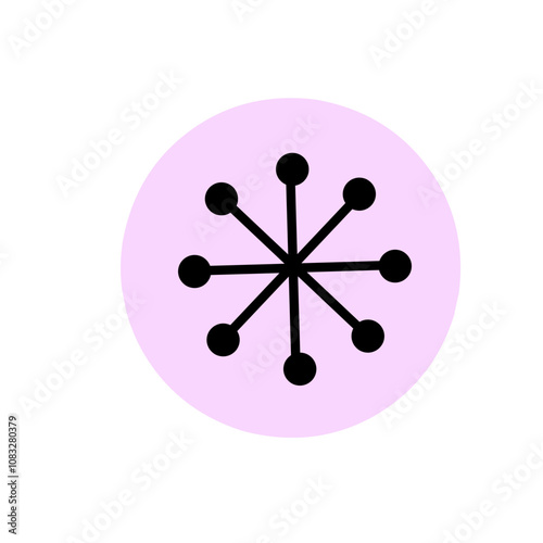 Christmas elements set icon