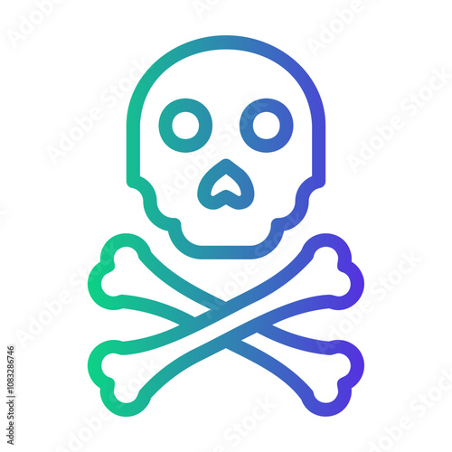 toxic Line Gradient Icon