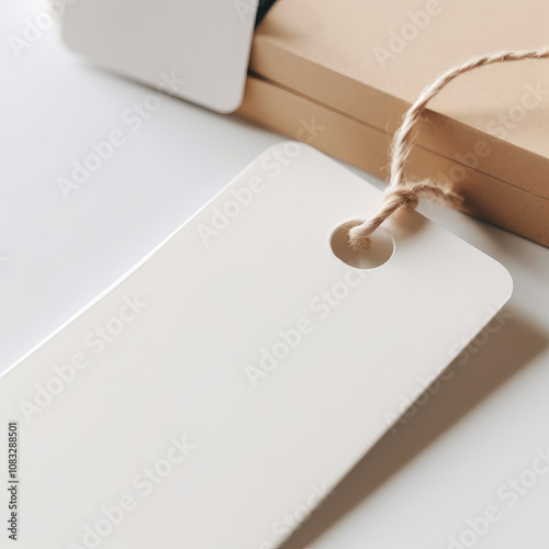 Hangtag mockups, Hanging label tag mockup, favor tag mockup, wedding favor tag mockup, swing tag mockup - A versatile template for showcasing your branding and design ideas in various industries