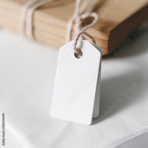 Hangtag mockups, Hanging label tag mockup, favor tag mockup, wedding favor tag mockup, swing tag mockup - A versatile template for showcasing your branding and design ideas in various industries