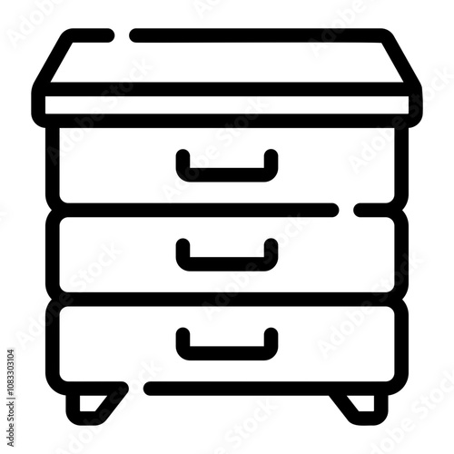 drawers Line Icon
