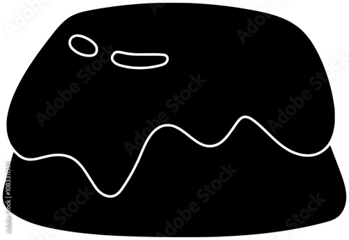dessert illustration cream silhouette pudding logo sweet icon food outline delicious creamy gourmet milk cake tasty vanilla ingredient chocolate shape women vector graphic background