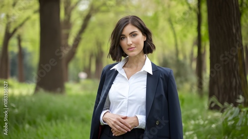 Portrait of beautyful and confident business woman