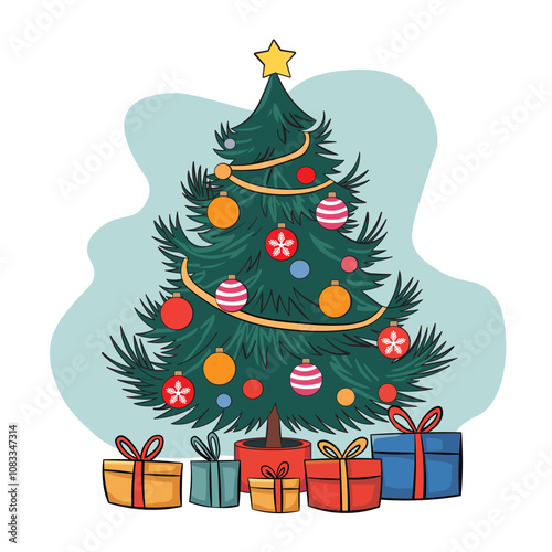 Christmas Tree with presents