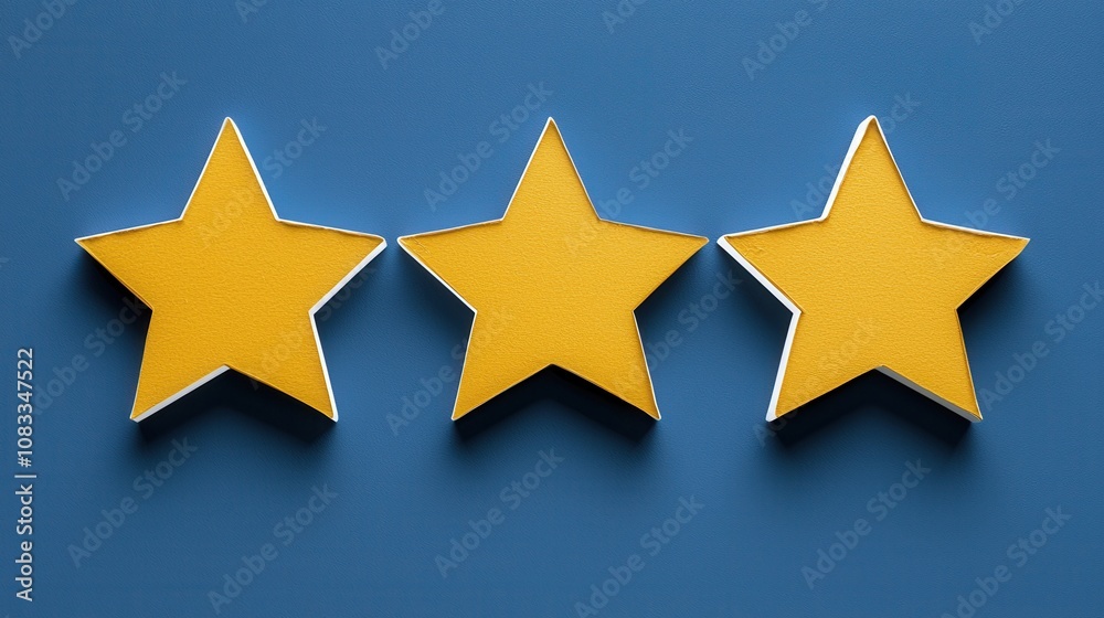 Fototapeta premium Positive online reviews digital space graphic design minimalist environment close-up view customer satisfaction concept
