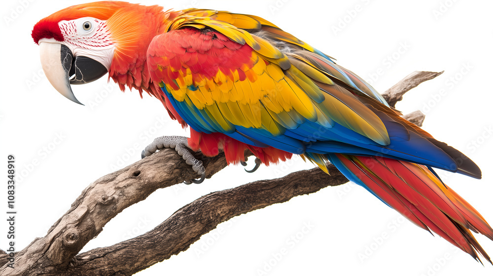 Obraz premium red and yellow macaw scarlet macaw