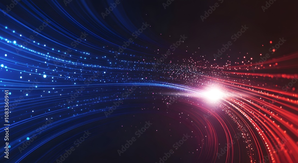 Obraz premium fractal burst background