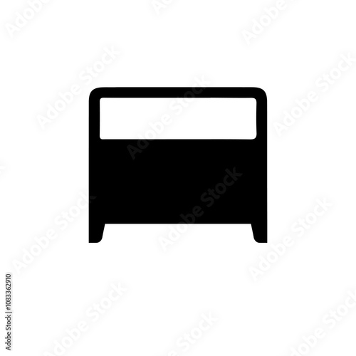 Simple Vector Icon of a shoe rack – Logo Design Illustration