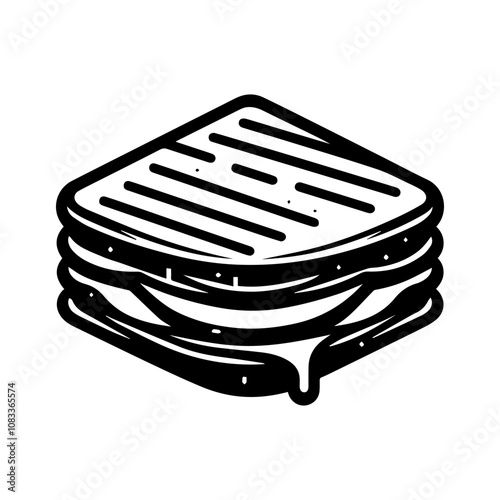 Simple Vector Icon of a Milanesa – Logo Design Illustration