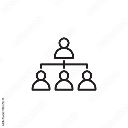Department Head thin line vector icon
