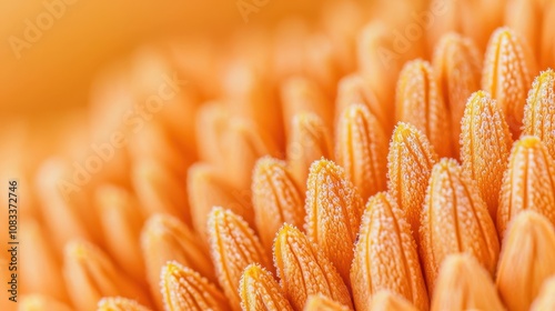 Close-up action of flower stamen nature macro photography bright environment detailed view floral beauty photo