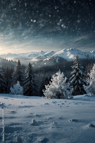 winter mountain landscape