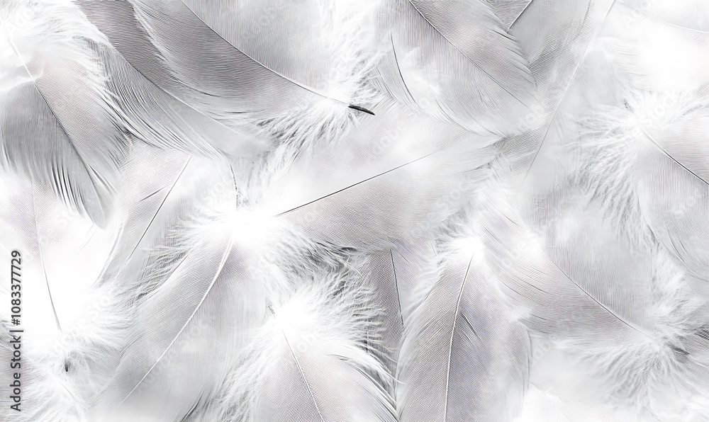 Obraz premium Light/dark horizontal feathered grey photocopy texture background