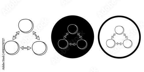 Infographics vectors icon set