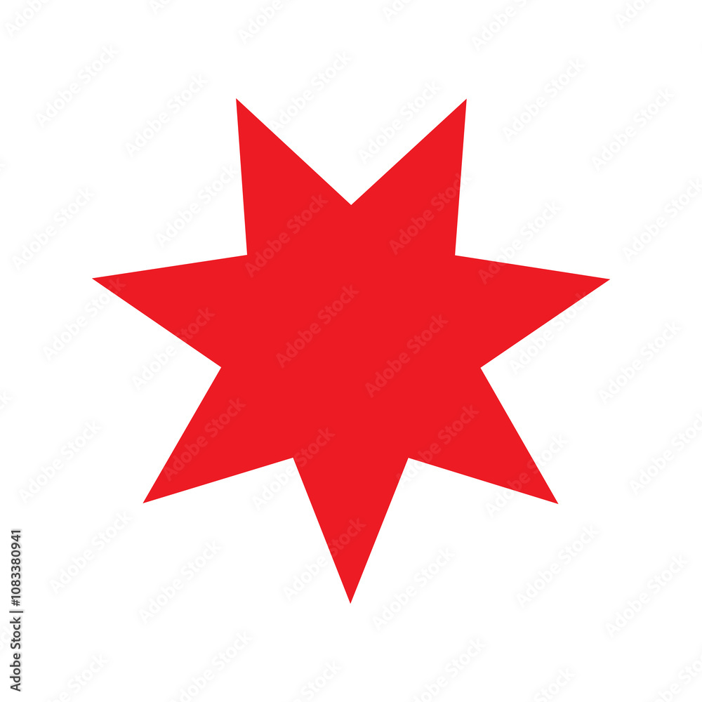 Fototapeta premium Best star shape vector illustration.