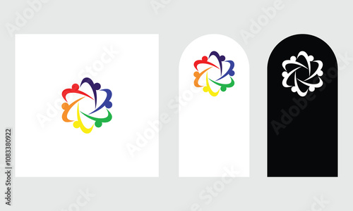 youth human logo partnership icon