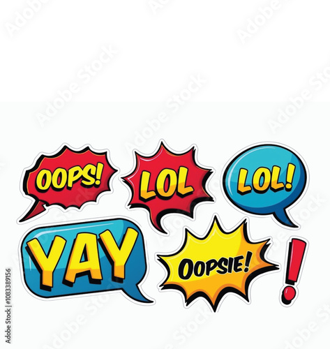 Hilarious Comment Stickers Bundle - Funny and Relatable Designs for Chat and Posts
