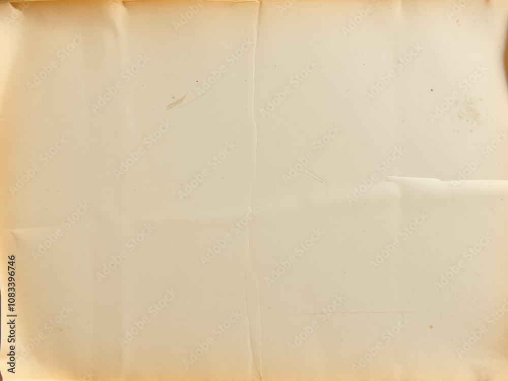 Fototapeta premium Blank old parchment paper with subtle texture suitable for text or artistic creations displayed on a neutral background