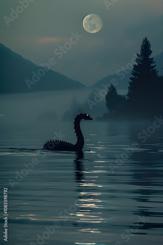 Mysterious Night on Okanagan Lake: The Legend of the Ogopogo Sea Monster photo