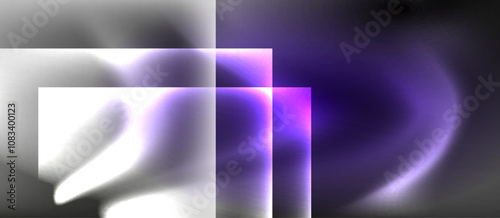 Dark neon colors with glass square shapes