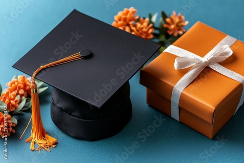 Clean design of a graduation cap symbolizing achievement and completion of university studies