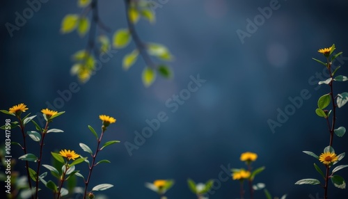 yellow flowers that are growing in the grass