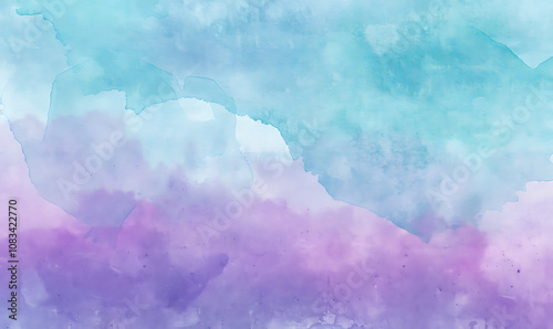 Gentle gradients of lavender, mint, and sky blue create a dreamy, nature-inspired watercolor backdrop