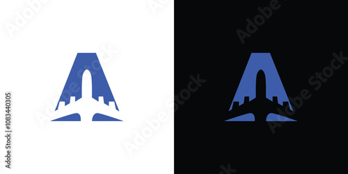 The A travel logo design is unique and modern