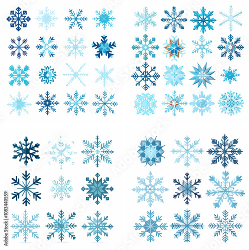 snowflake snow ice crystals snowfall frozen winter snowflakes falling frosty snow patterns s