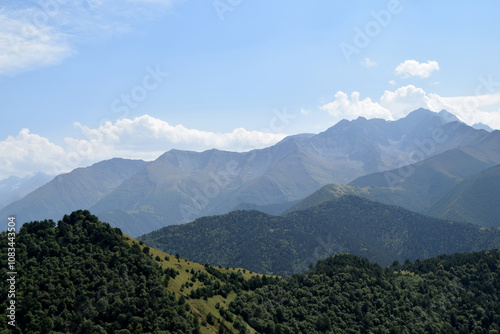 beautiful mountain summer landscape with rocks
