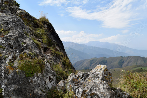 beautiful mountain summer landscape with rocks