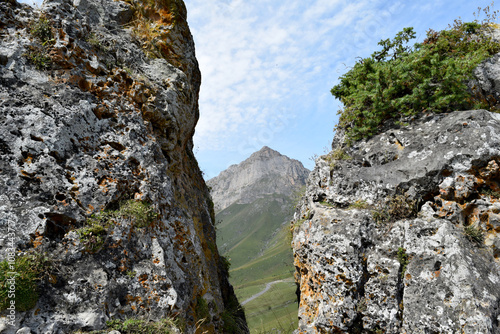 beautiful mountain summer landscape with rocks