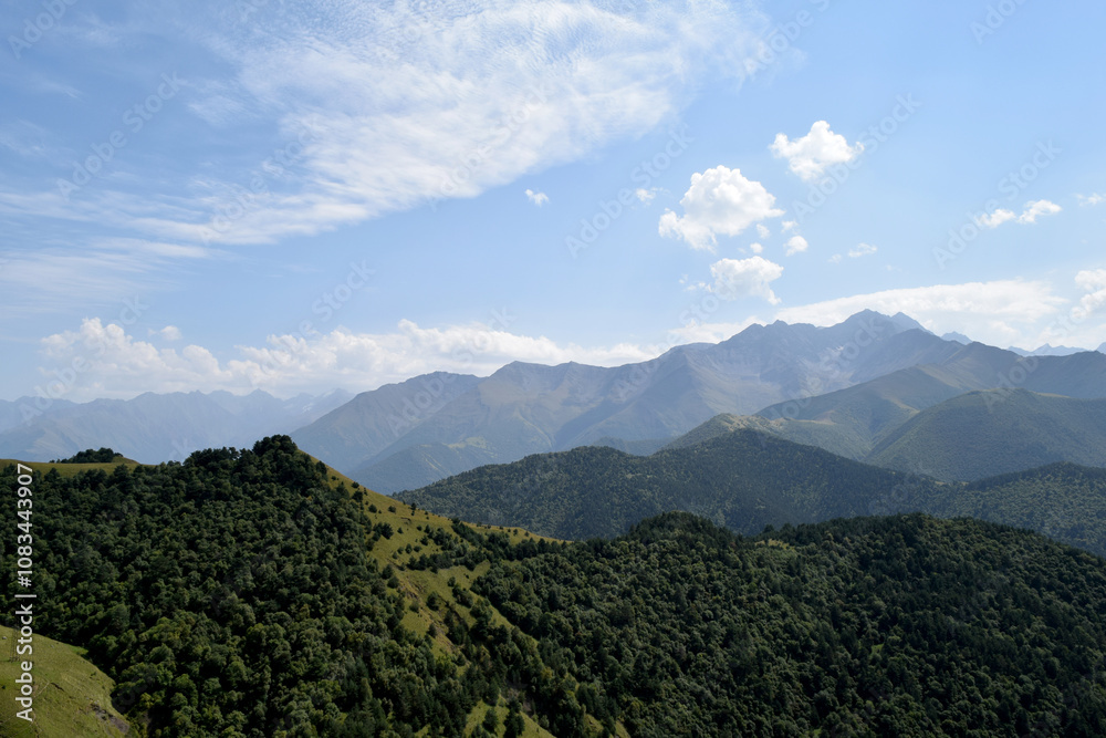 Fototapeta premium beautiful mountain summer landscape with rocks