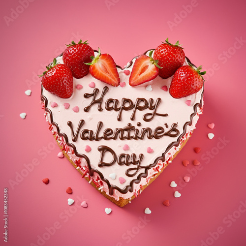 A stunning heart-shaped cak...