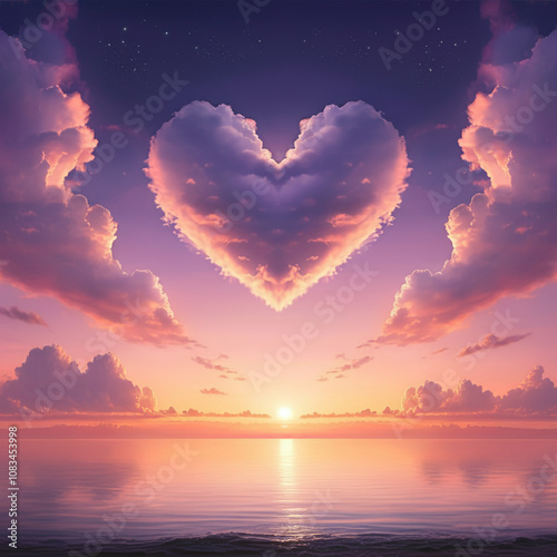 Stunning heart-shaped cloud...
