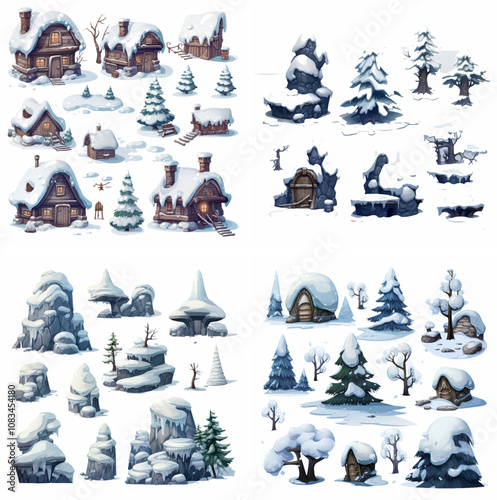 snow snowfall snowflakes winter snowstorm snow-covered snowdrift snowflakes falling icy snow