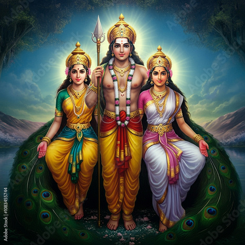 Glorious depiction of Lord ...