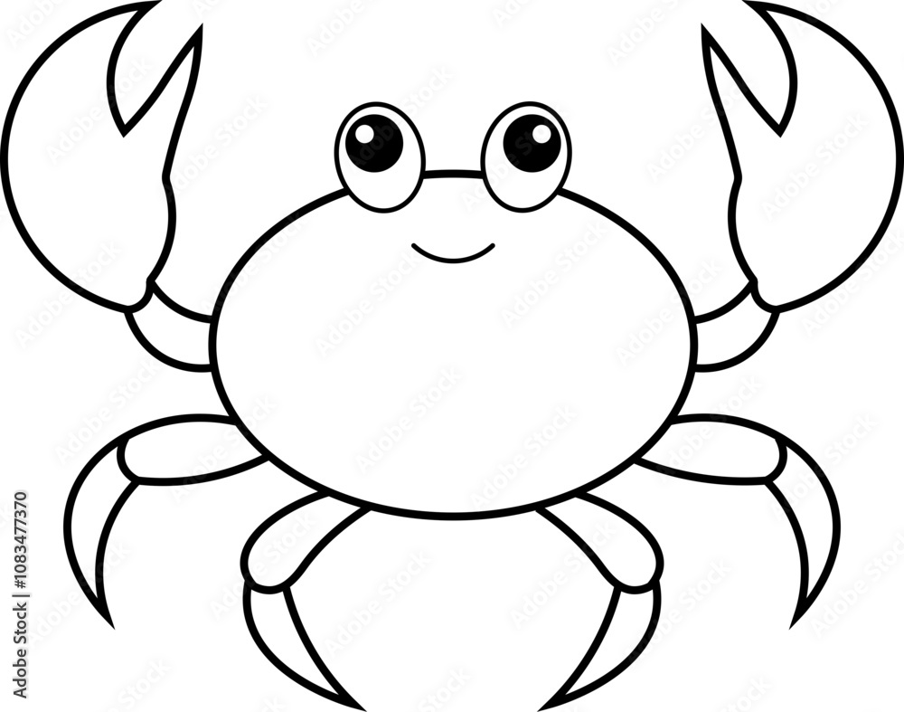 Fototapeta premium crab illustration 