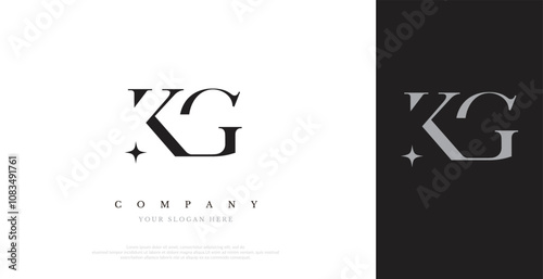 Initial KG Logo Design Vector 