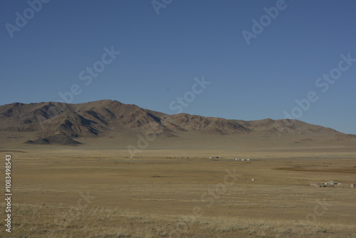Mountains, beautiful steppes and nature in western Mongolia, Bayan Olgii province. photo