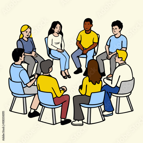 Teamwork in Action: A Group of People Collaborating and Working Together in the Office