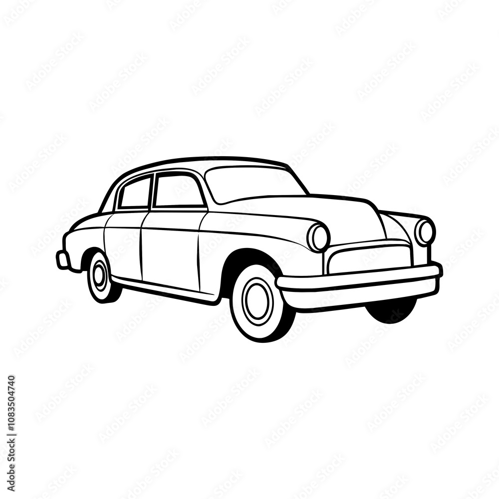 Naklejka premium car isolated on white