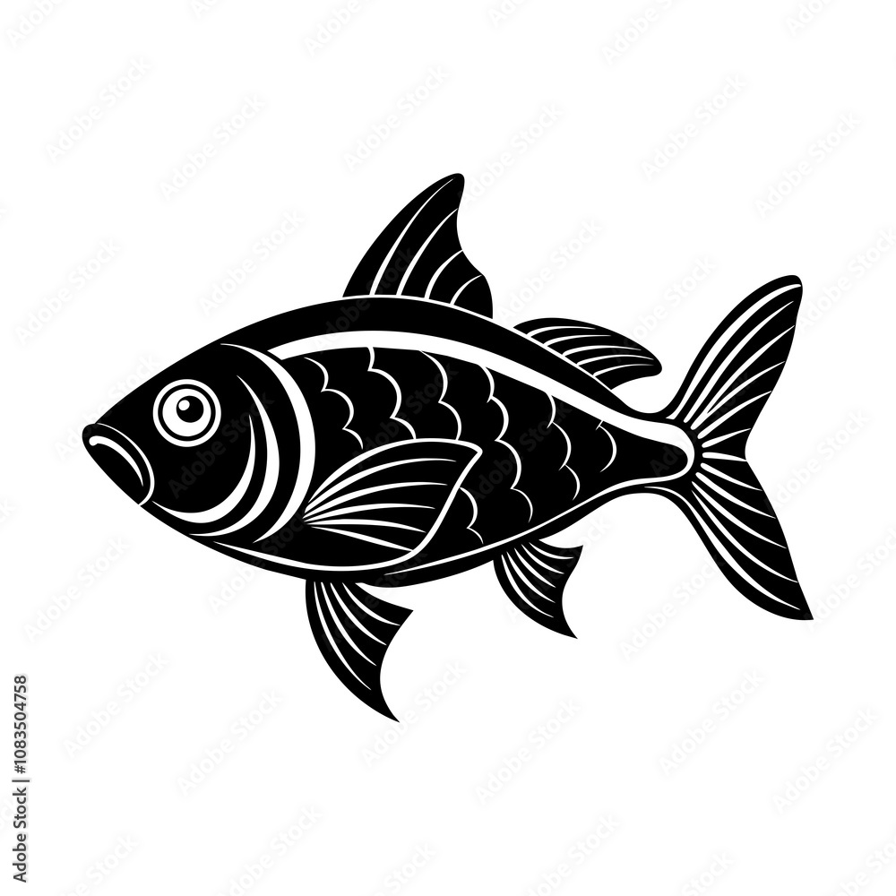 Fototapeta premium fish isolated on white background