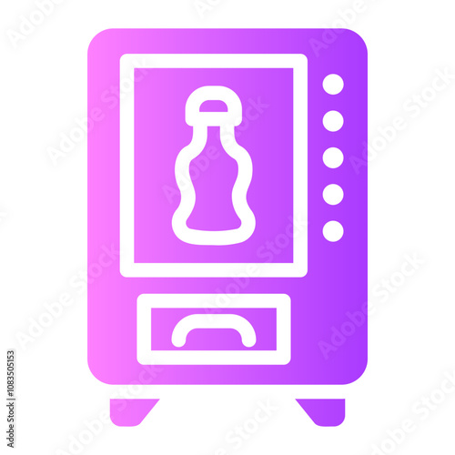 vending machine Gradient icon