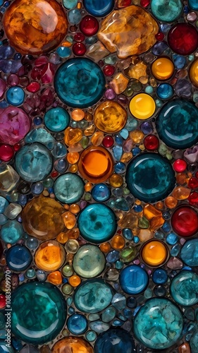 colorful beads in the market