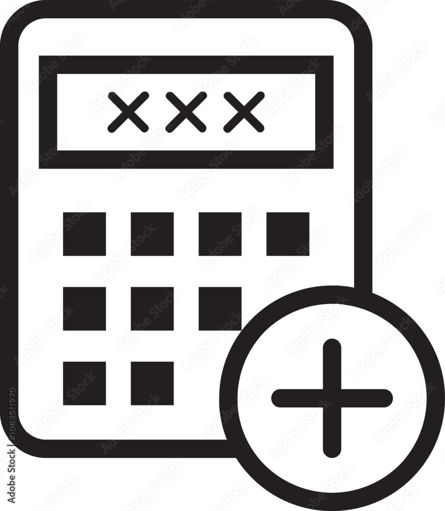 Obraz premium calculator icon for web design or other needs