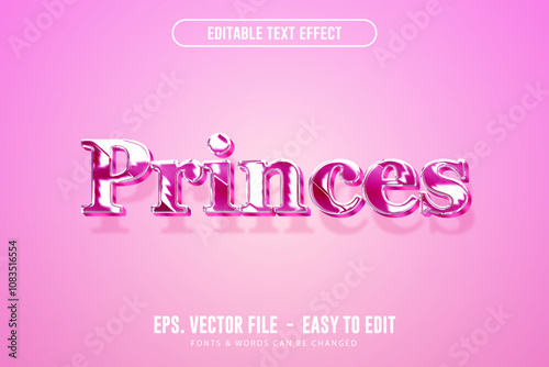 3d pink editable text effect