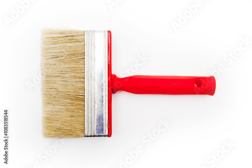 Wallpaper Mural large wide red brush on a white background Torontodigital.ca