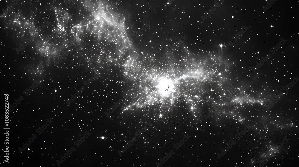 Obraz premium Background space galaxy star, Black background with a white grunge texture